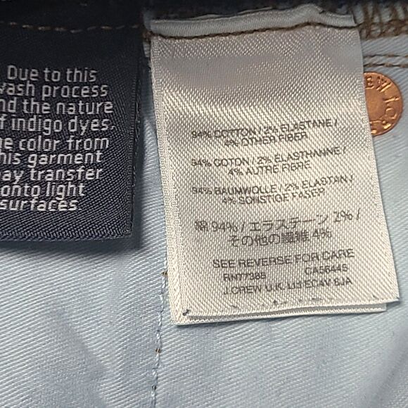 J Crew Jeans Womens 29 Blue Toothpick Slim Straight Denim Pants Mom Everyday - Picture 6 of 9